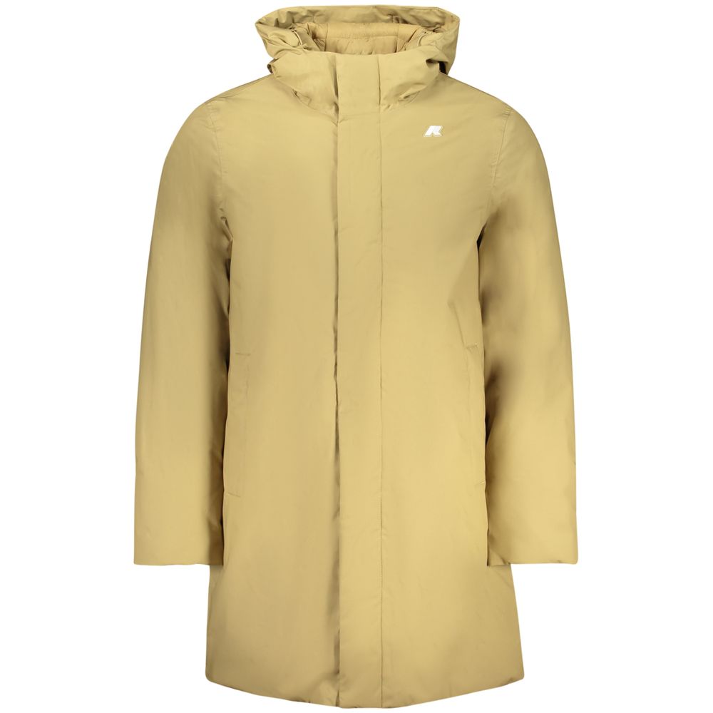 Beige Polyester Men's Jacket