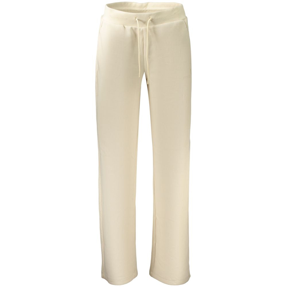 Beige Lyocell Women Trouser
