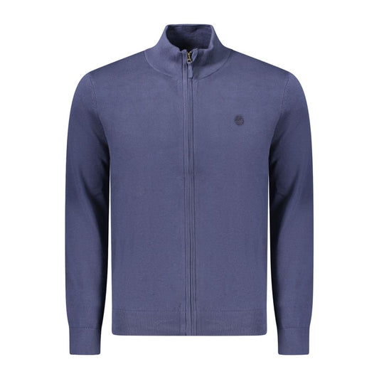 Blue Cotton Men Sweater