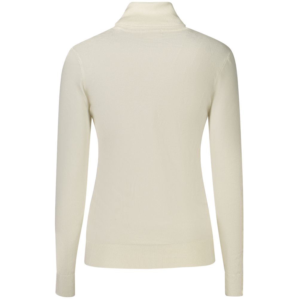 White Viscose Turtleneck