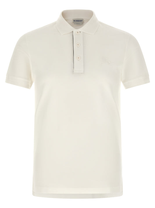 White Cotton Polo Shirt