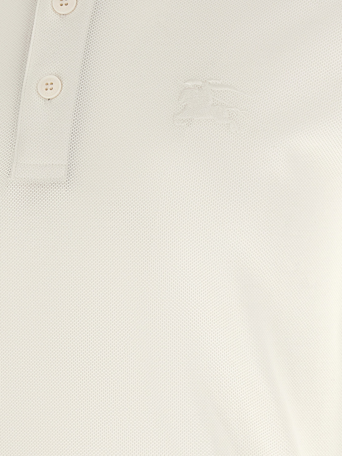 White Cotton Polo Shirt