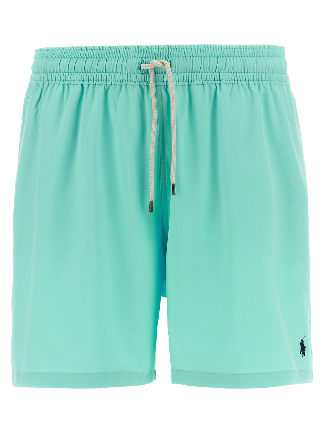 Blue Polyester Shorts