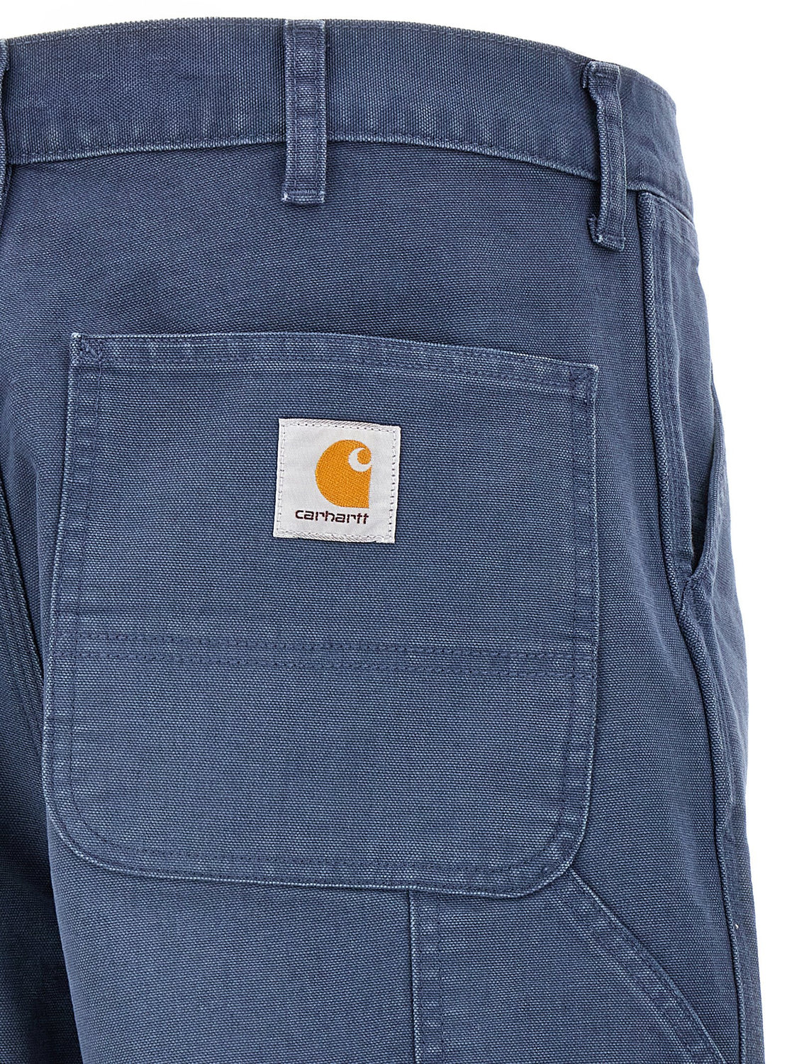 Blue Organic Cotton Casual Pants