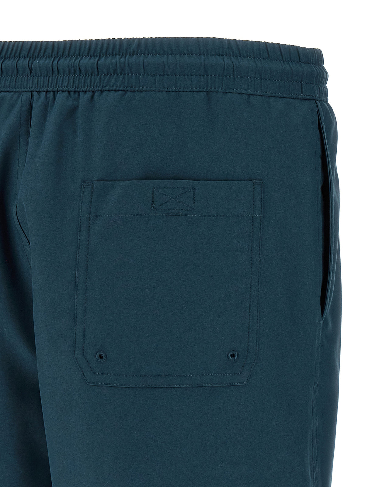 Blue Polyester Shorts