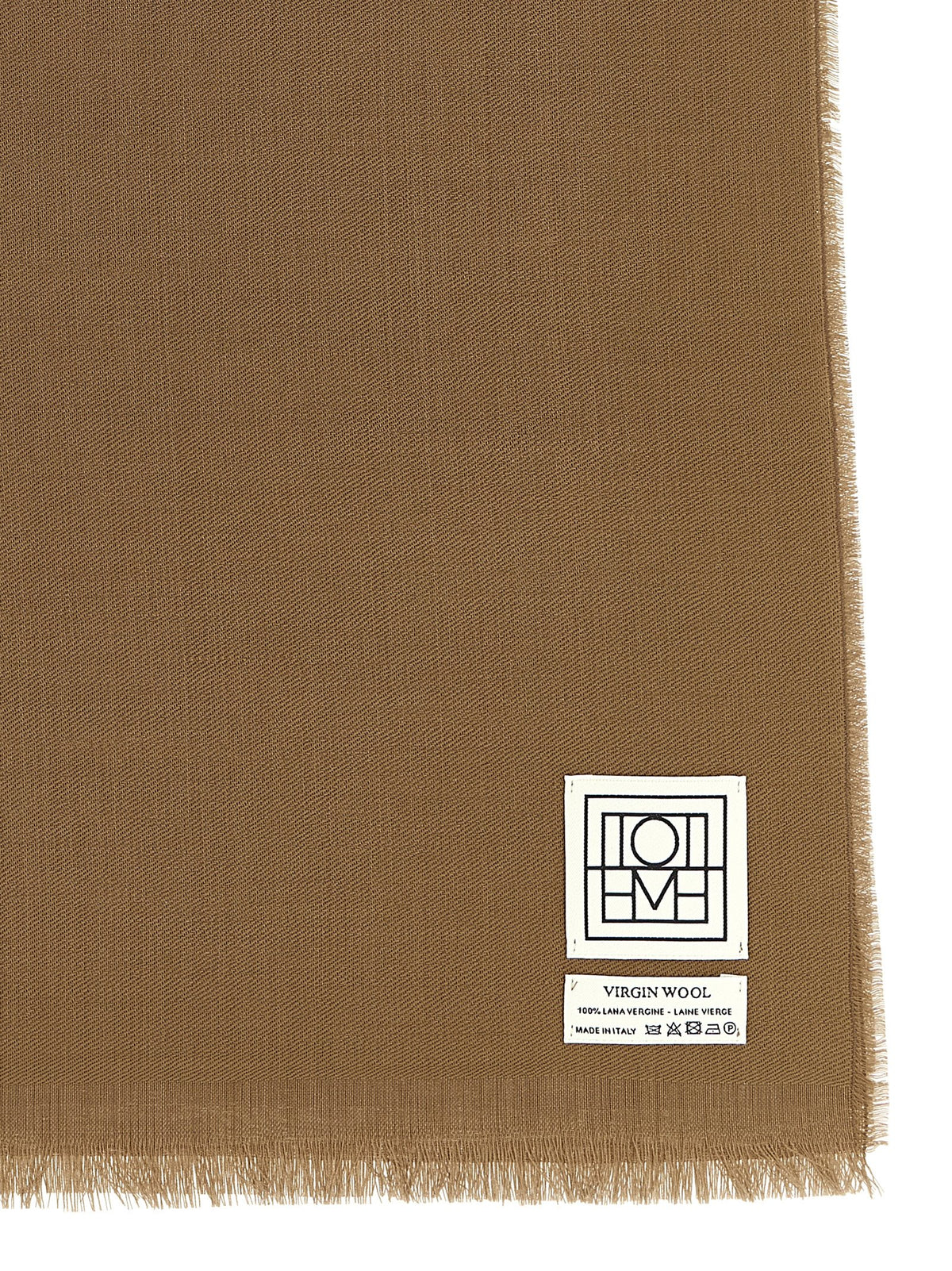 Brown Virgin Wool Foulard