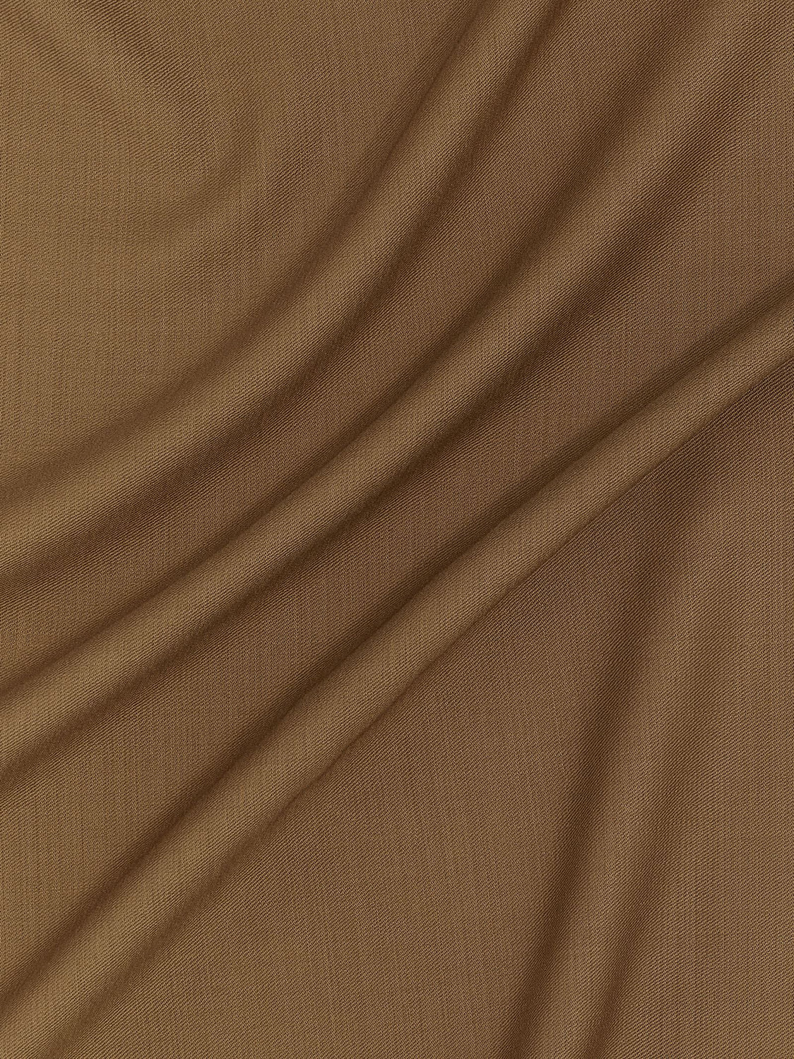 Brown Virgin Wool Foulard