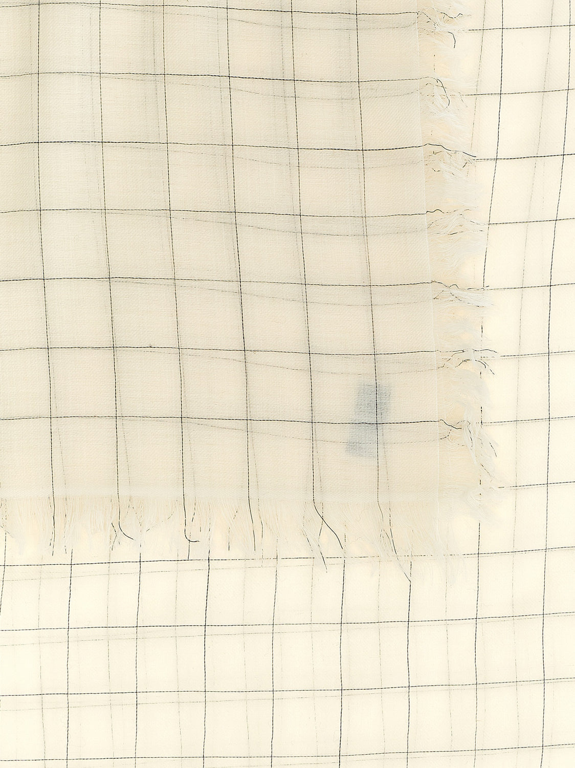 White Wool Foulard