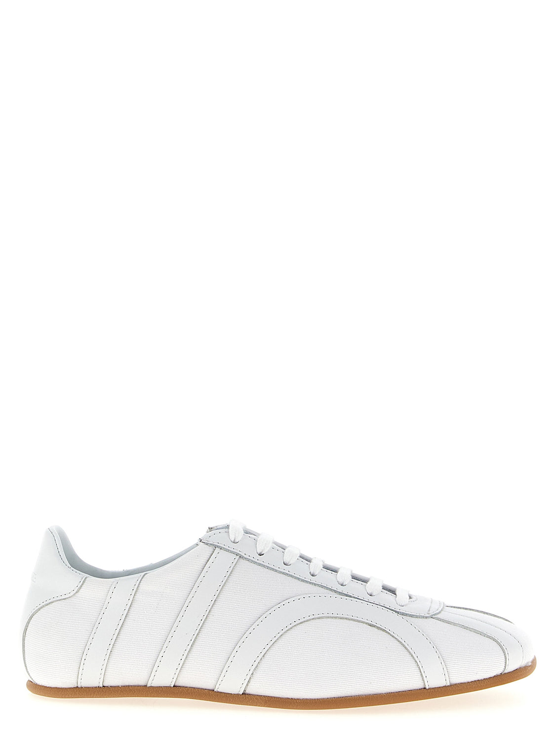 White Recycled Cotton Low Top Sneakers