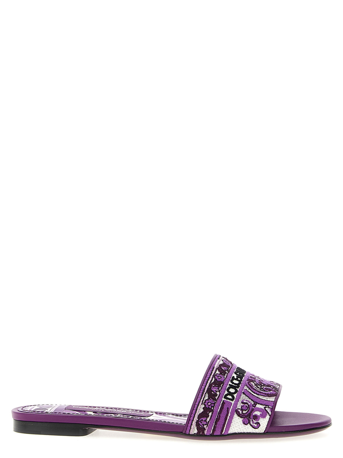 Purple Cotton Slides