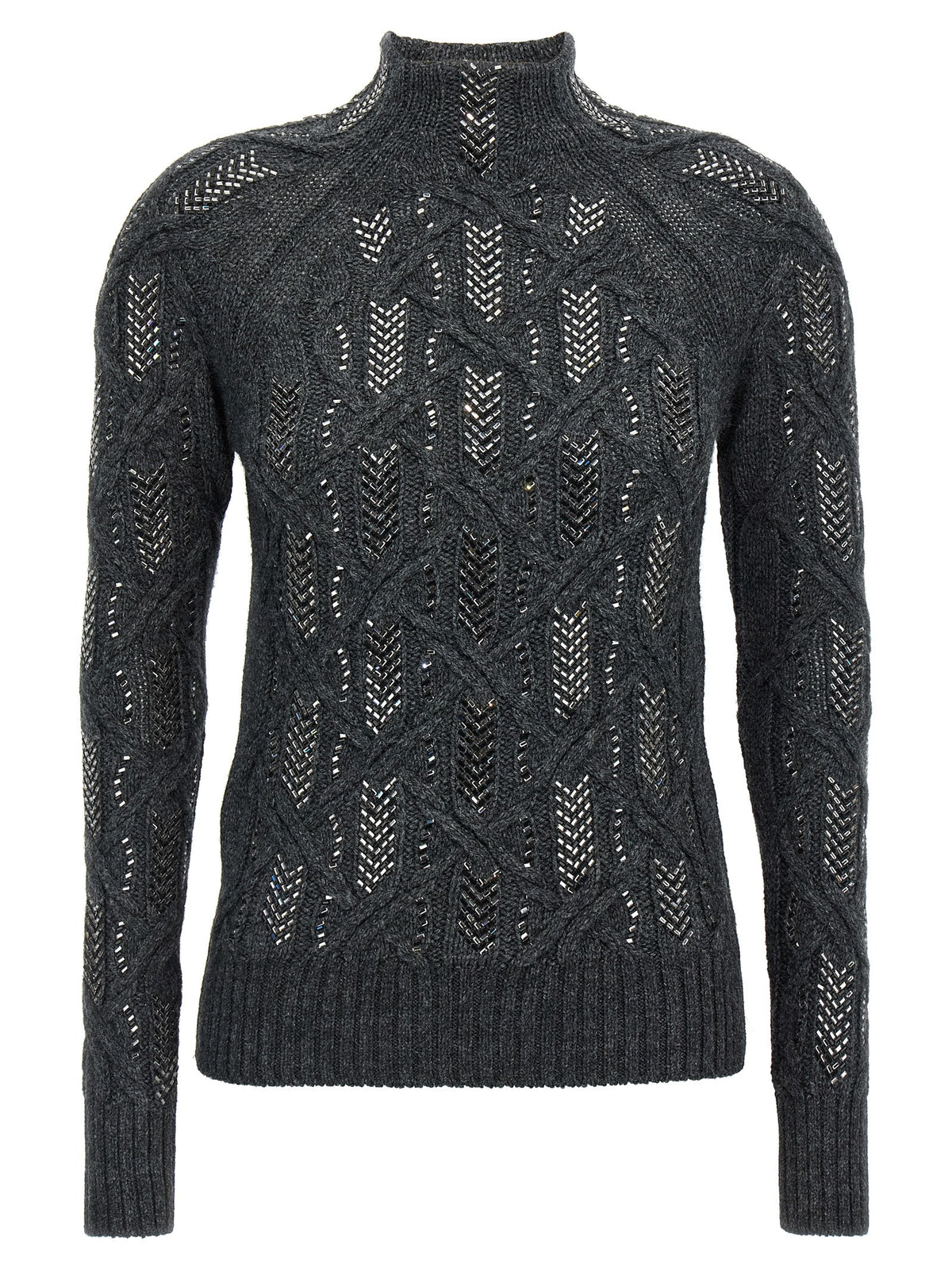 Gray Virgin Wool Cardigan