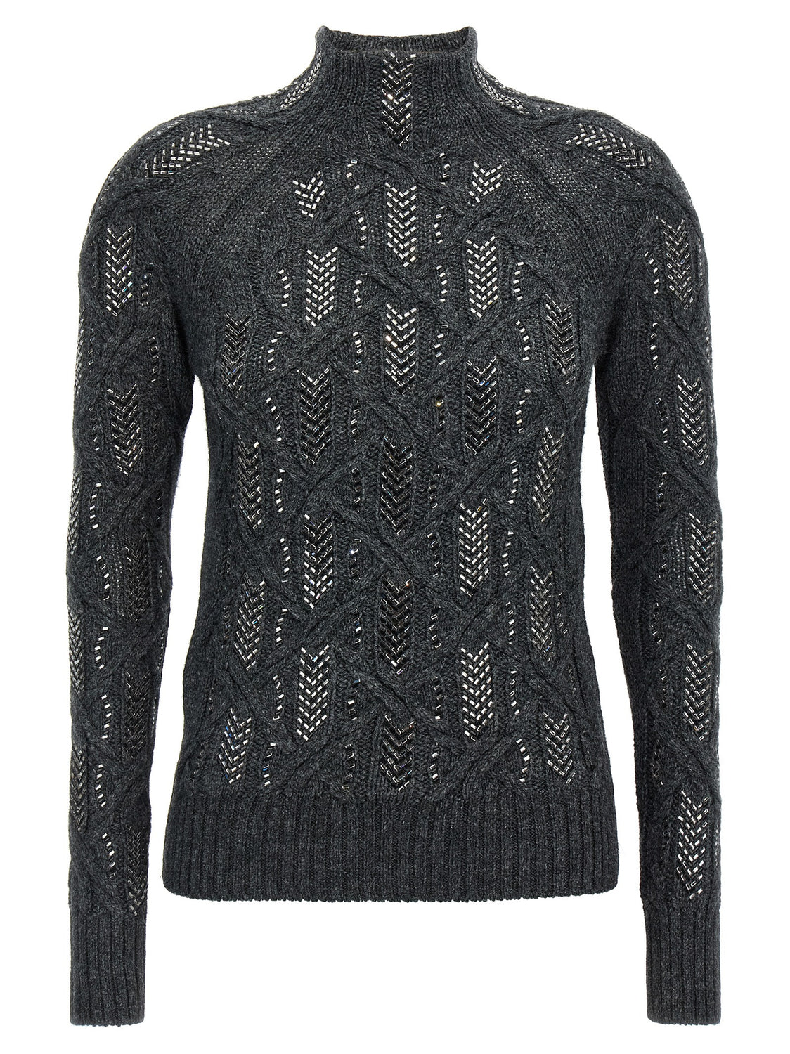 Gray Virgin Wool Cardigan