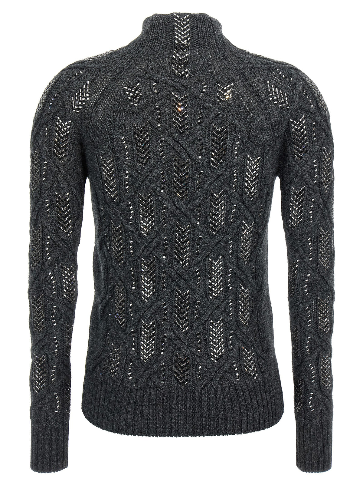 Gray Virgin Wool Cardigan