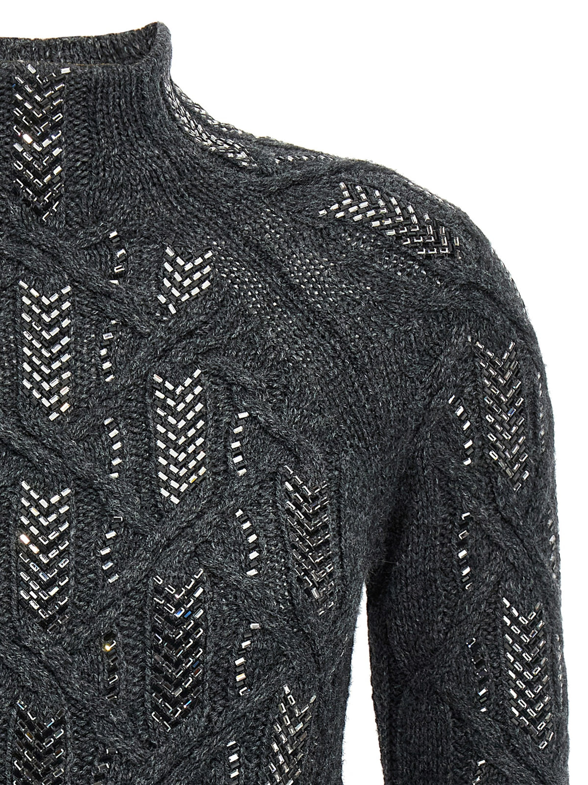 Gray Virgin Wool Cardigan