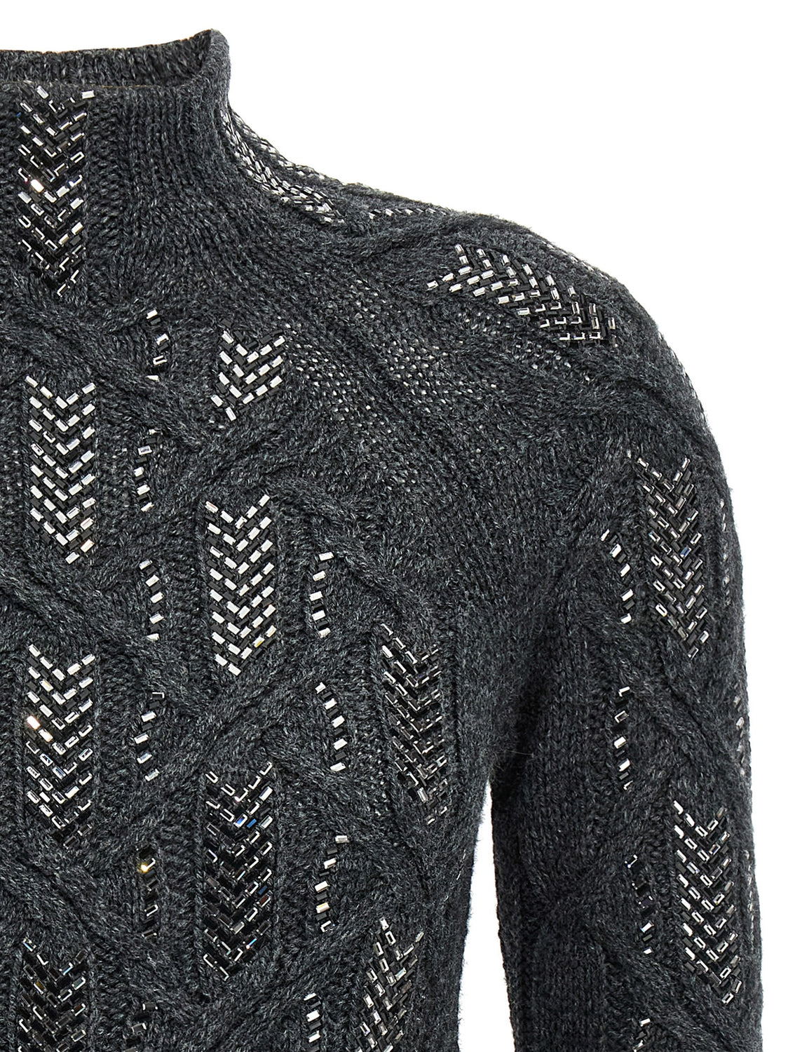 Gray Virgin Wool Cardigan