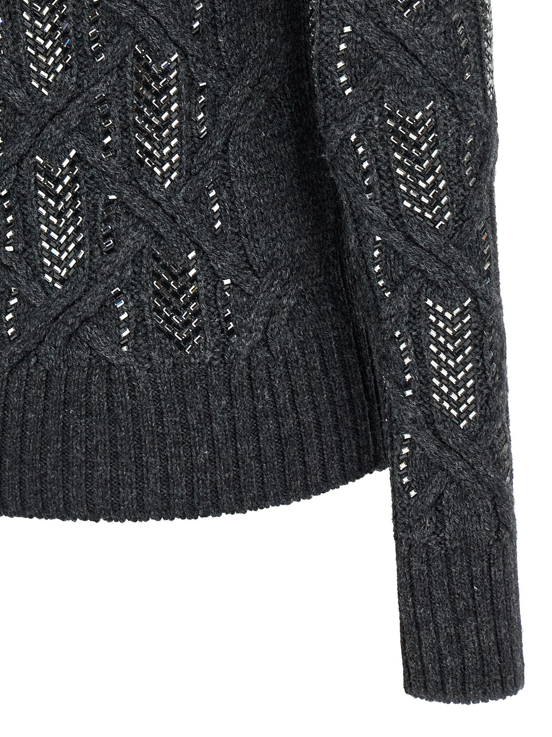 Gray Virgin Wool Cardigan