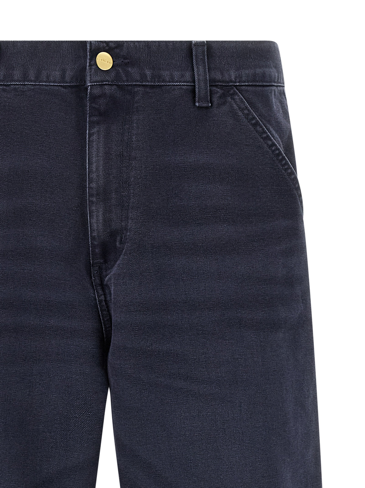 Blue Organic Cotton Casual Pants