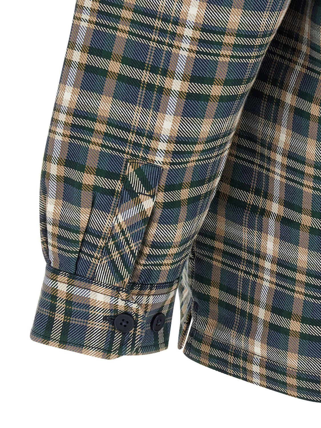 Multicolor Cotton Full-Length Jacket