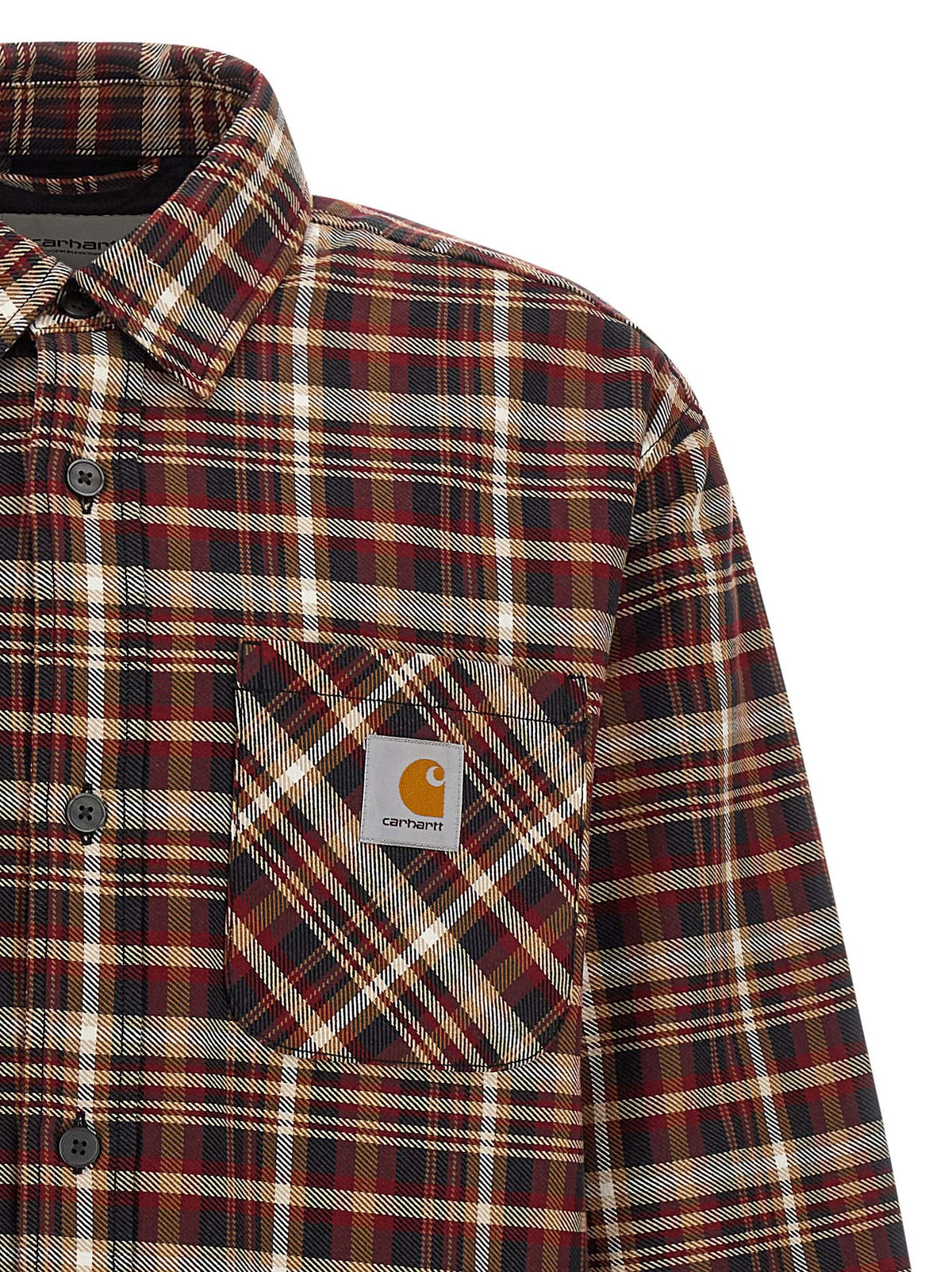 Red Cotton Pattern Shirt