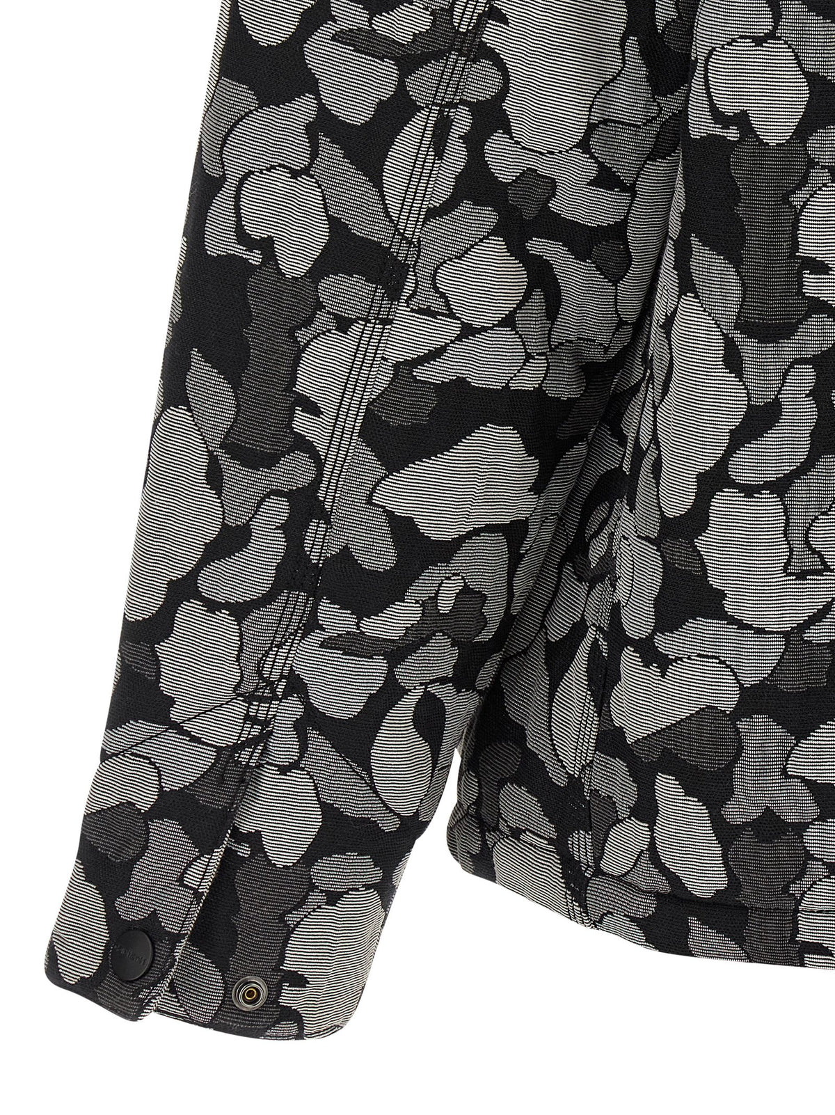 Gray Cotton Full-Length Jacket