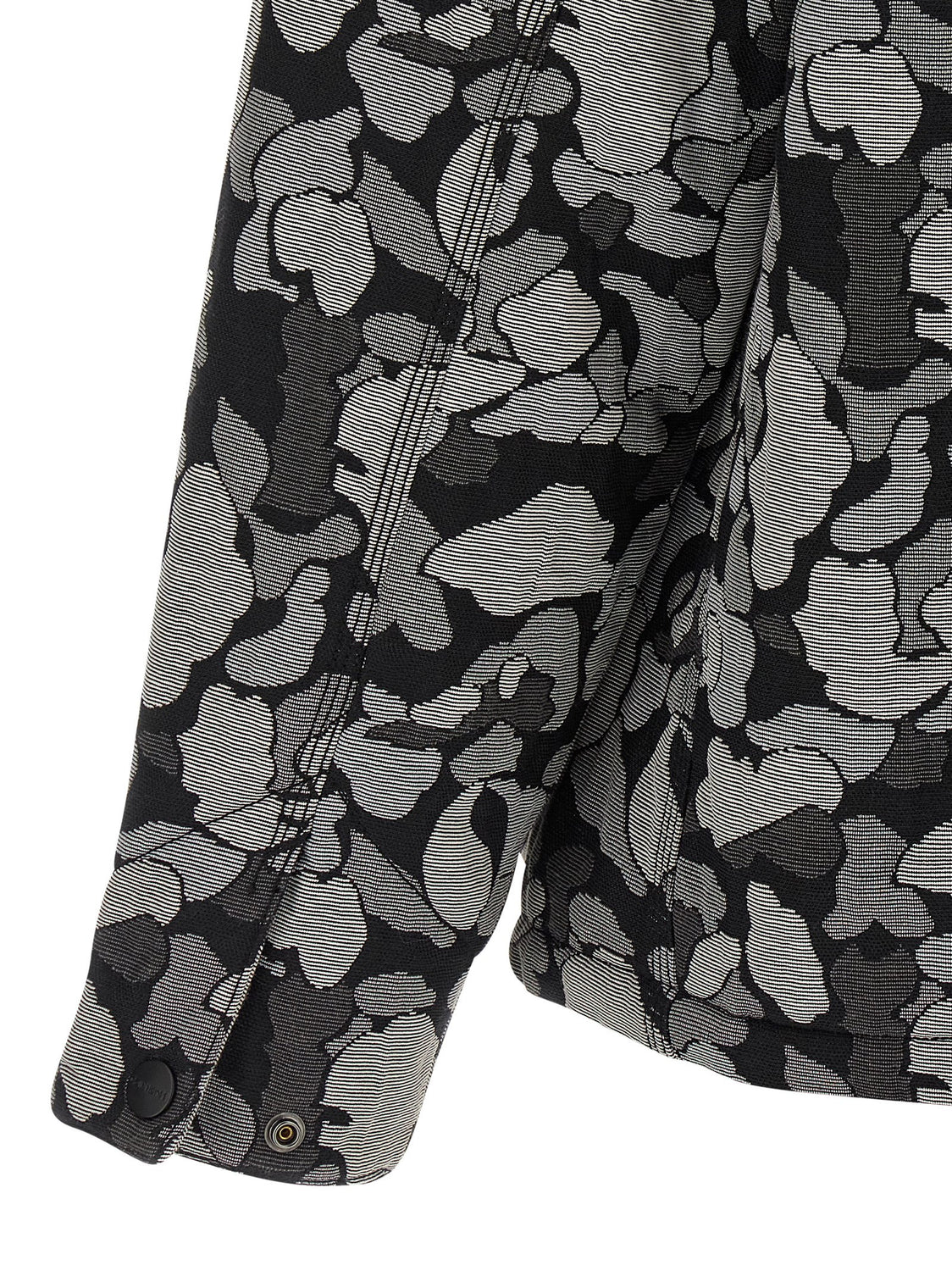 Gray Cotton Full-Length Jacket