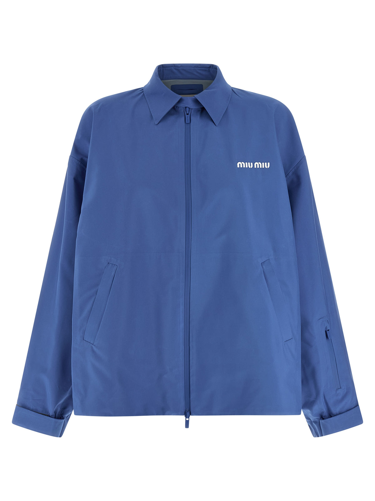 Blue Recycled Polyester Shell Jacket
