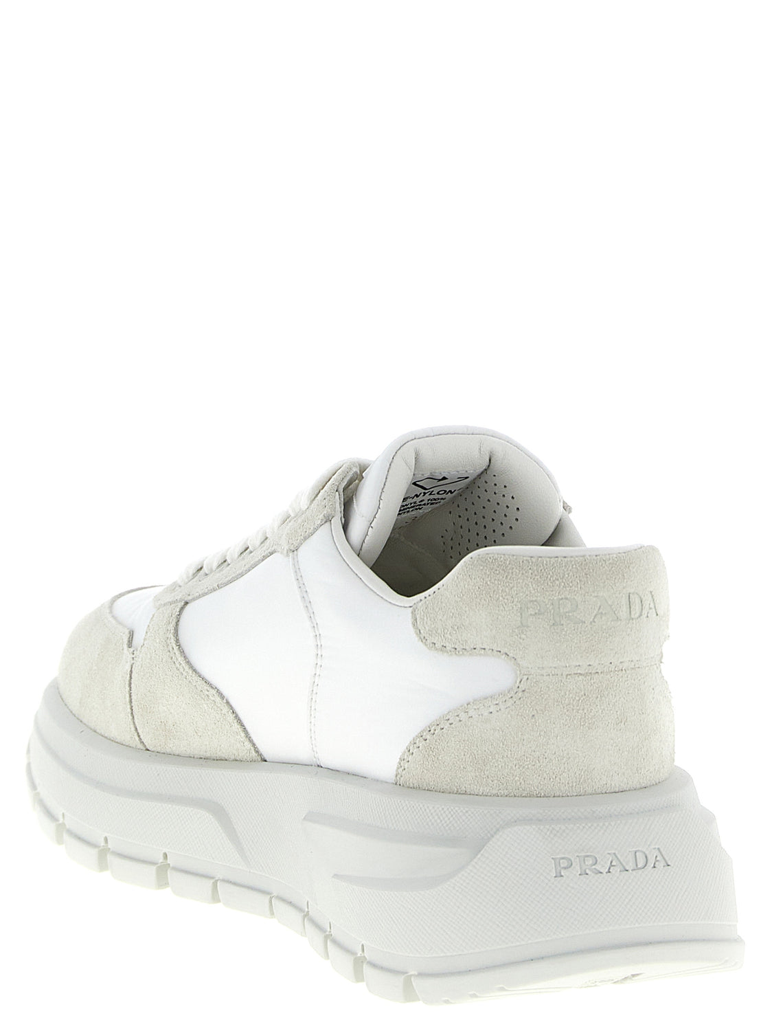 White Polyamide Athletic Sneakers