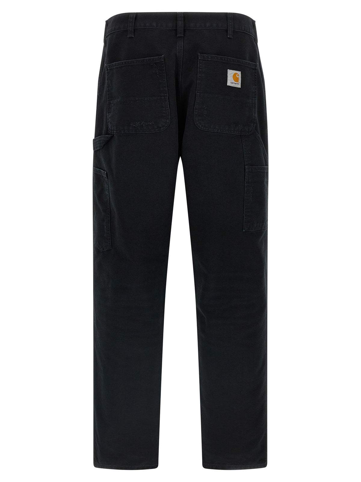 Black Organic Cotton Straight-Leg Jeans