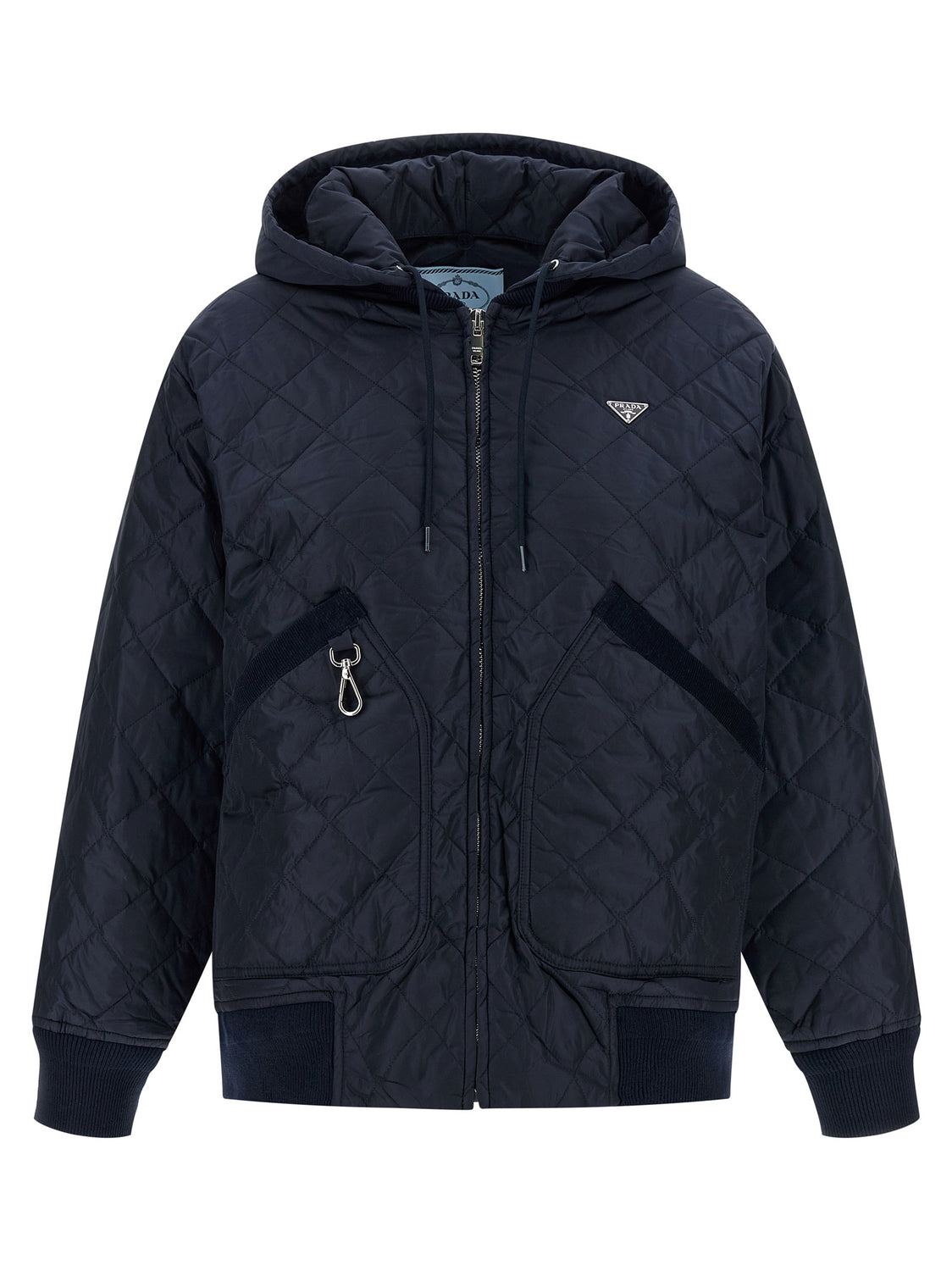 Blue Recycled Polyamide Bomber