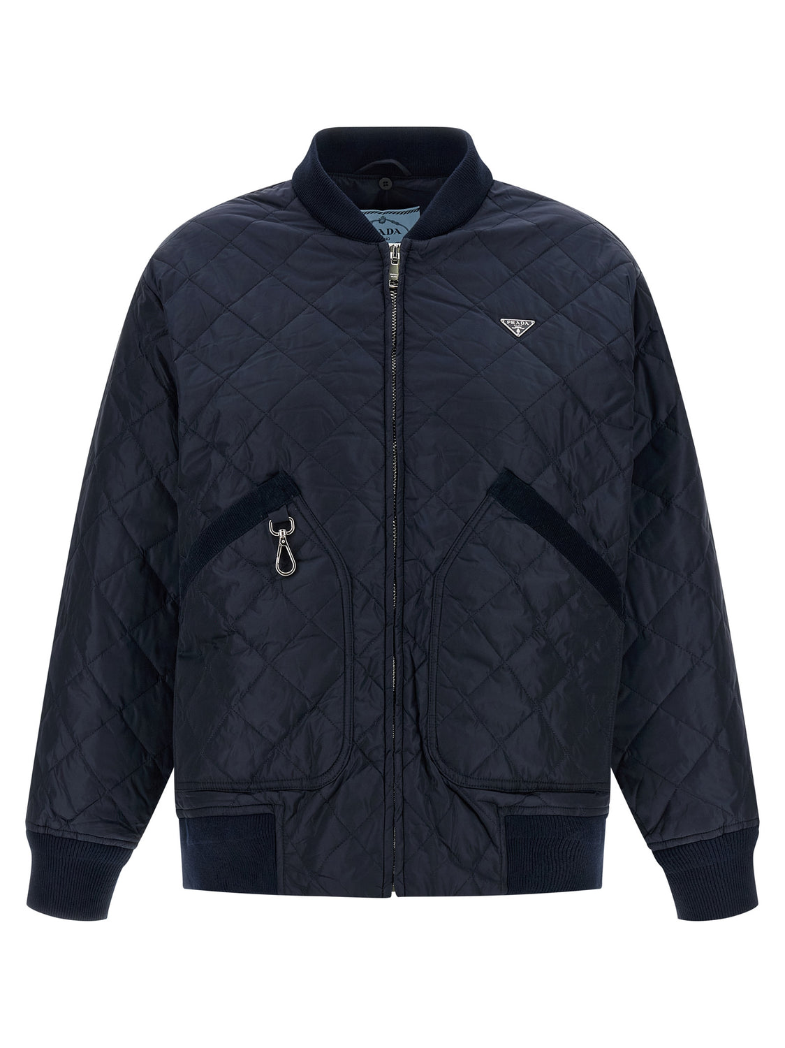 Blue Recycled Polyamide Bomber