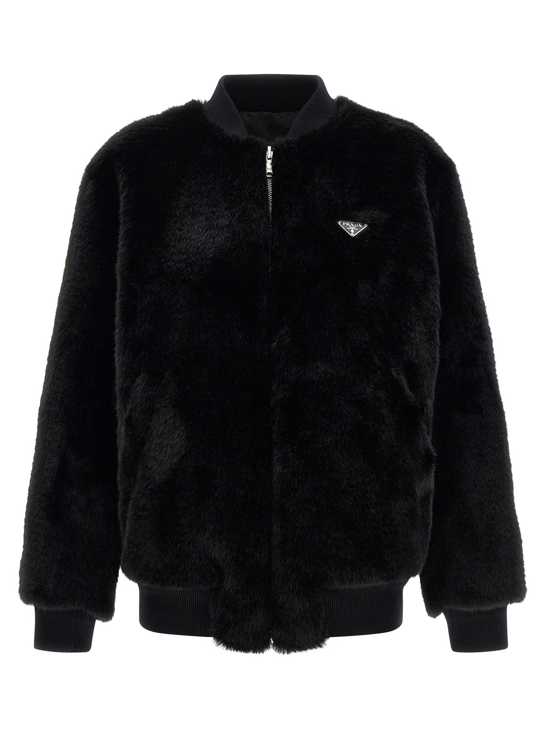 Black Recycled Polyamide Bomber