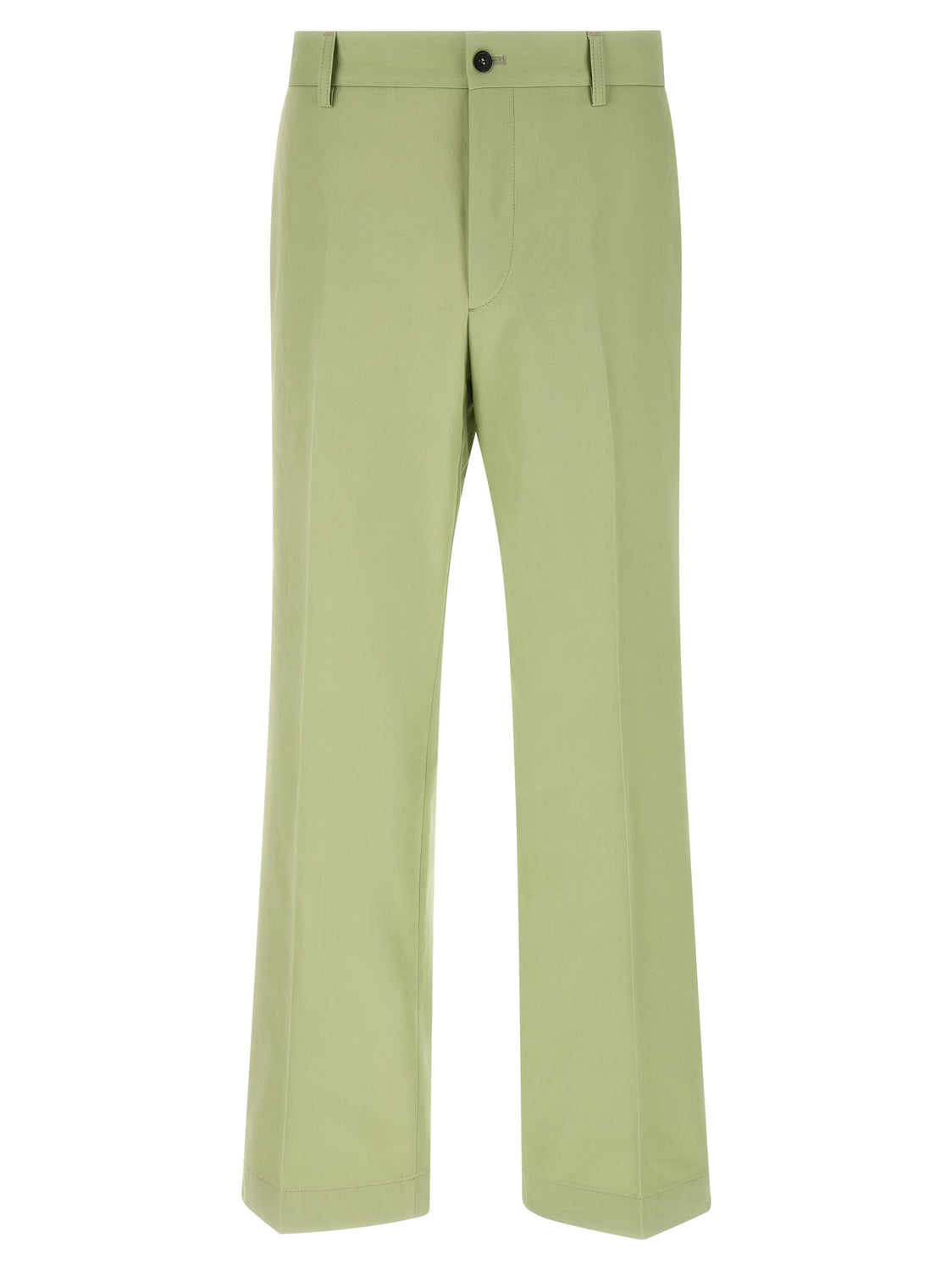 Bicolor Cotton Casual Pants