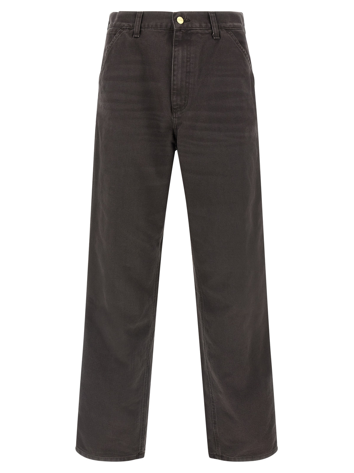 Brown Organic Cotton Casual Pants