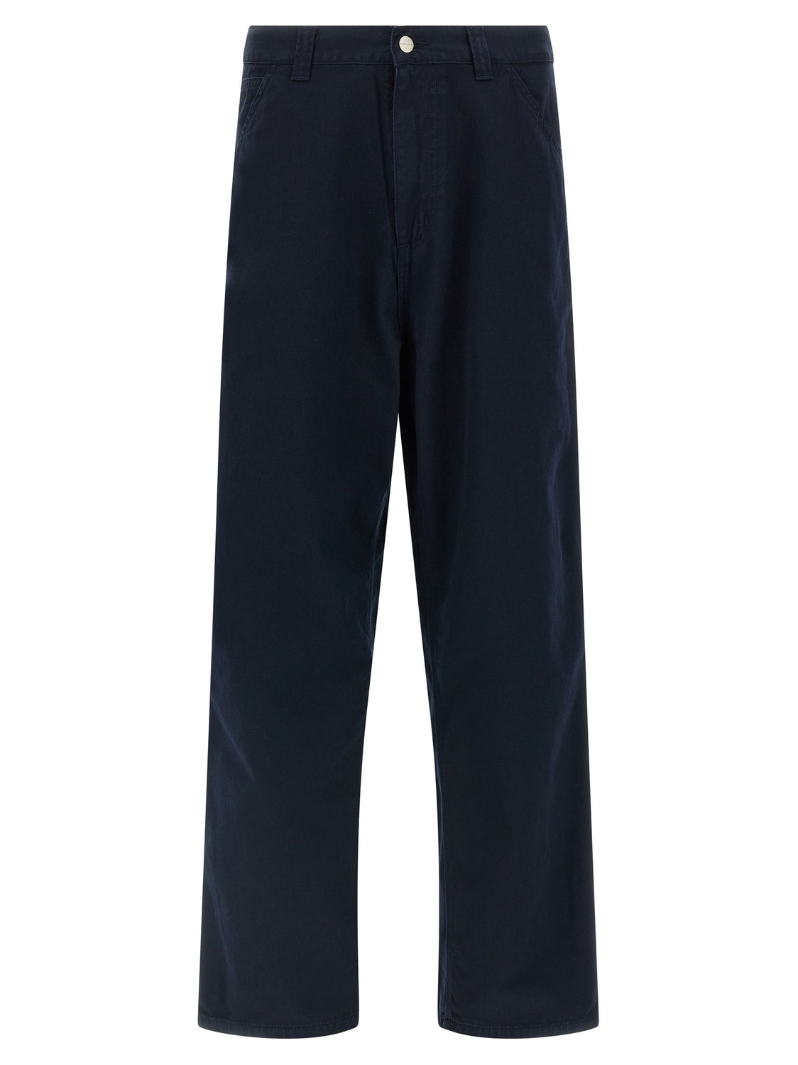 Blue Organic Cotton Casual Pants