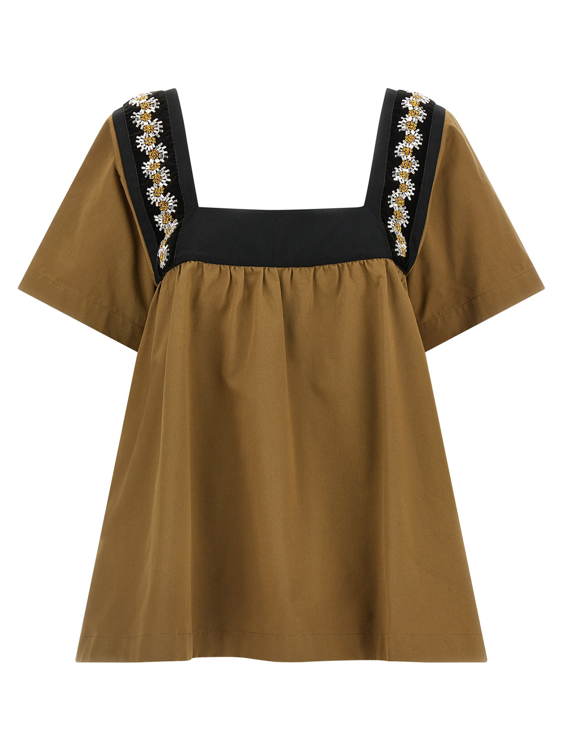 Beige Cotton Blouse