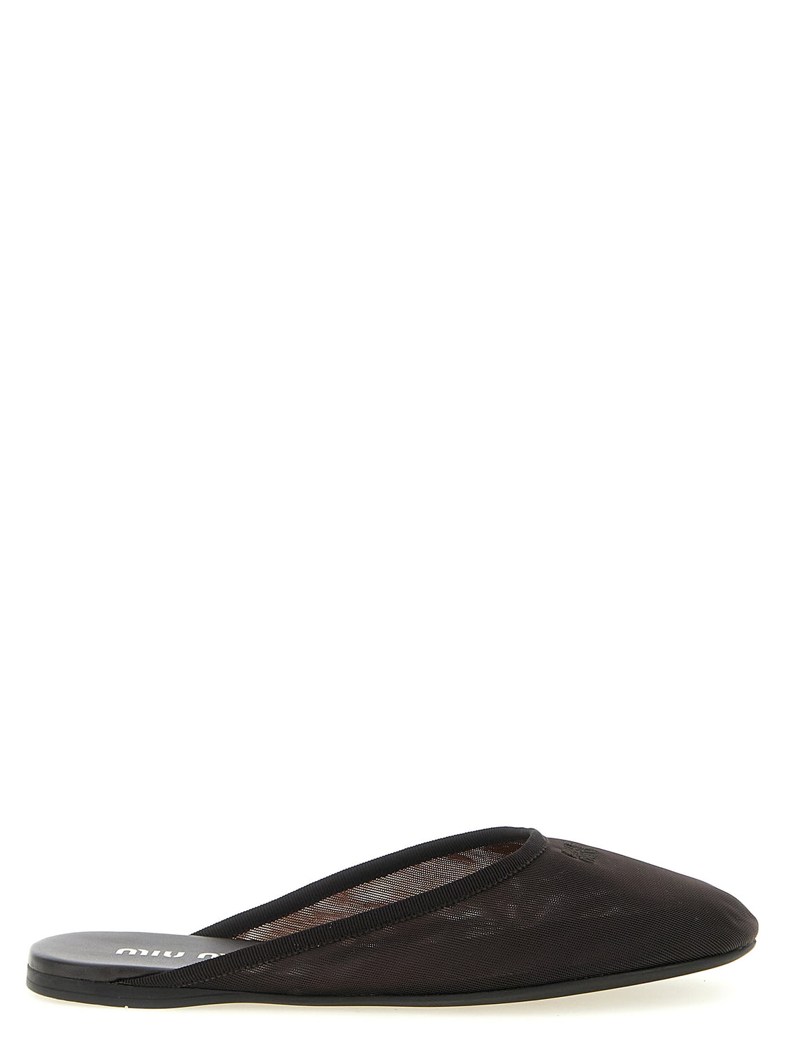 Black Recycled Polyester Flats