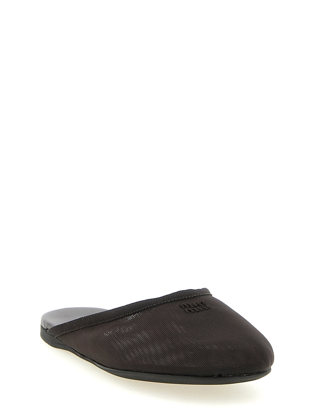 Black Recycled Polyester Flats