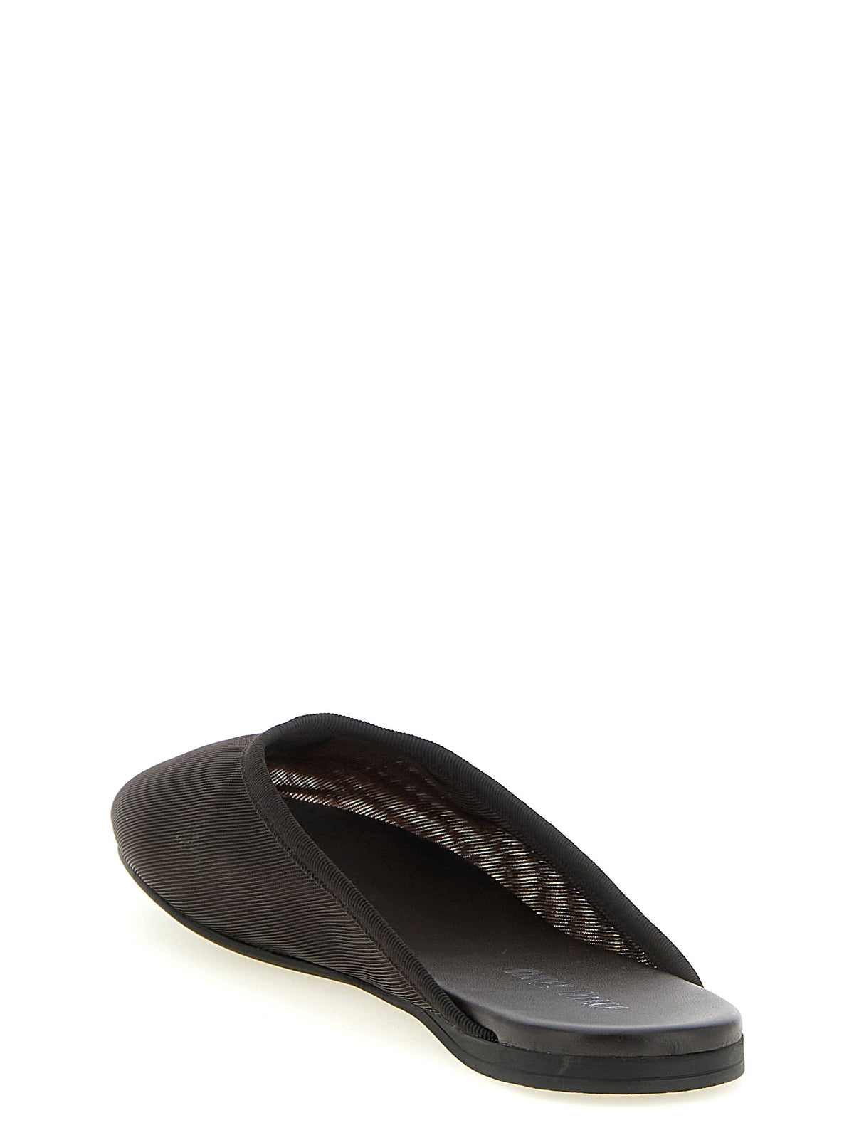 Black Recycled Polyester Flats
