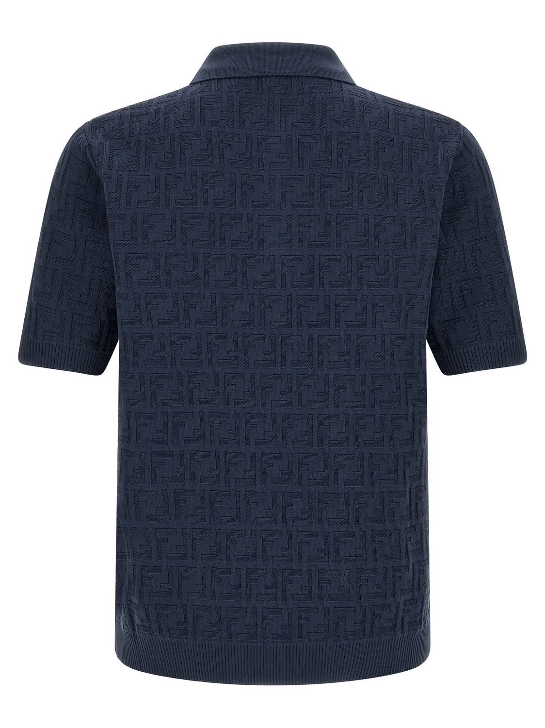 Blue Cotton Polo Shirt