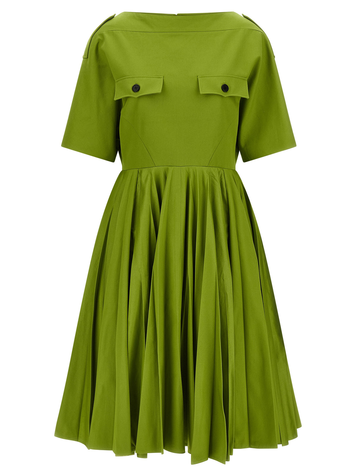 Bicolor Cotton Casual Dress
