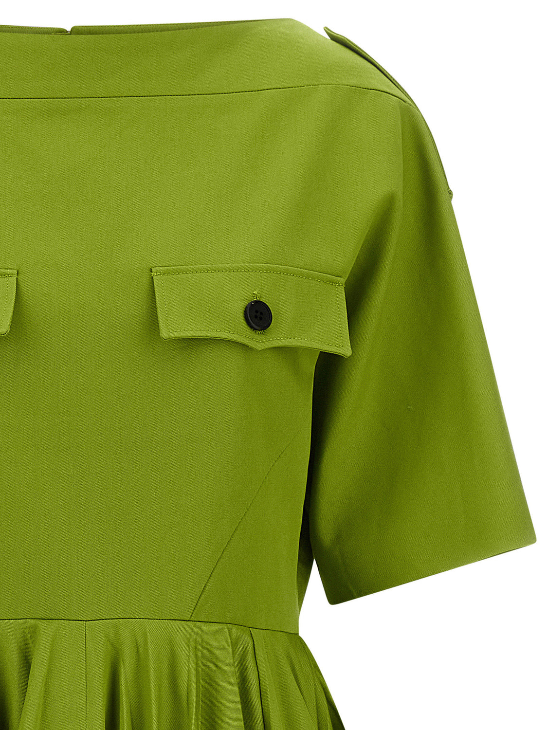 Bicolor Cotton Casual Dress