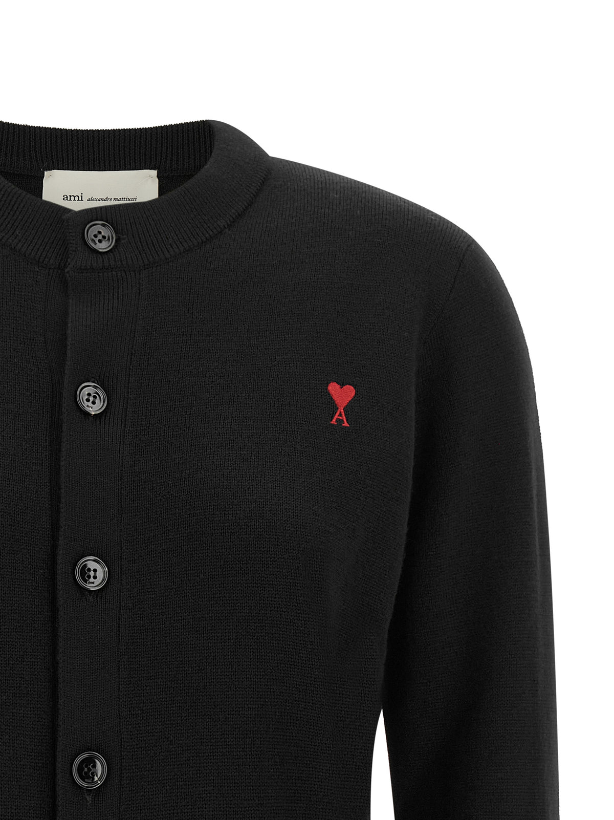 Black Wool Cardigan