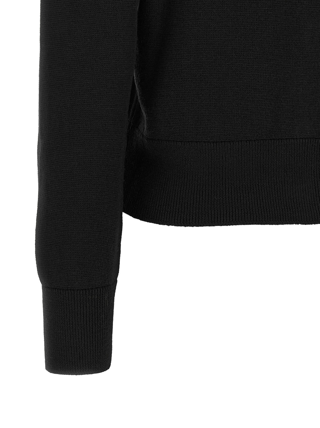 Black Wool Cardigan
