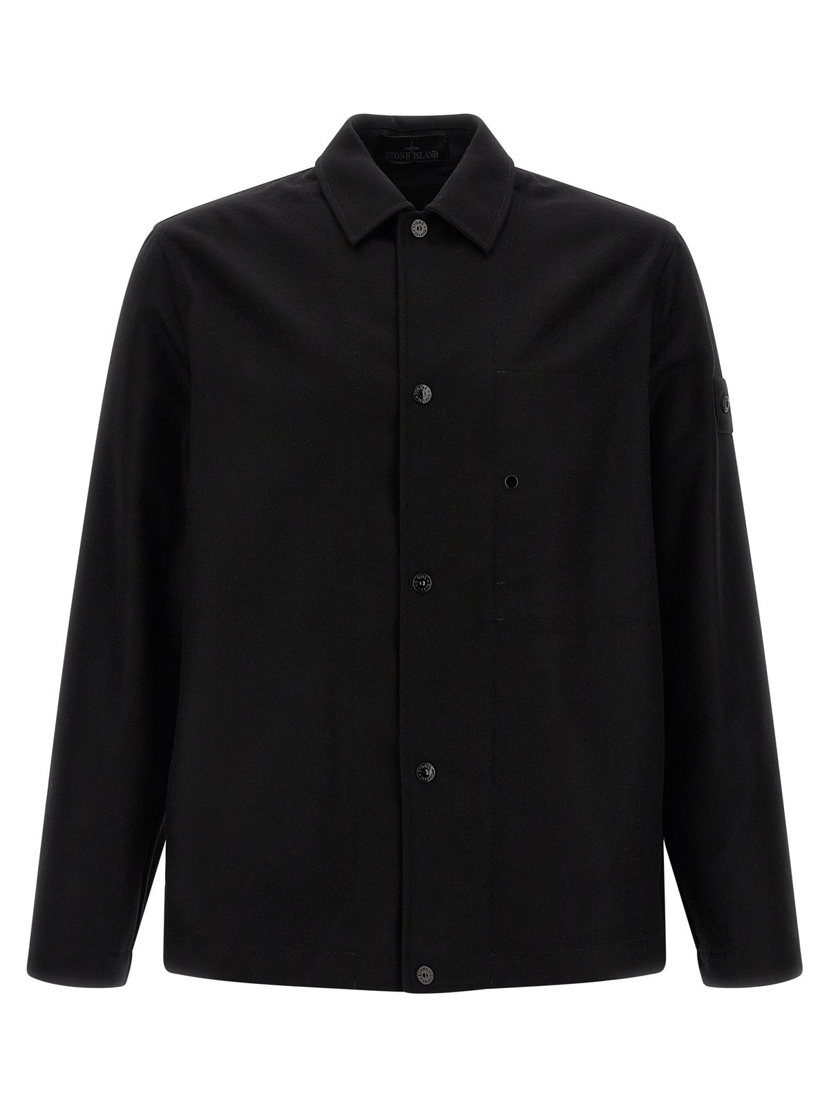 Black Virgin Wool Blouse