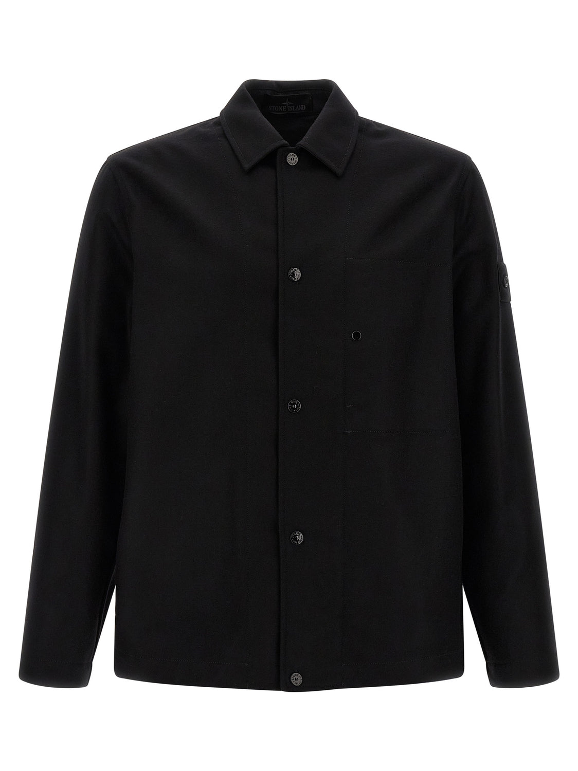 Black Virgin Wool Blouse