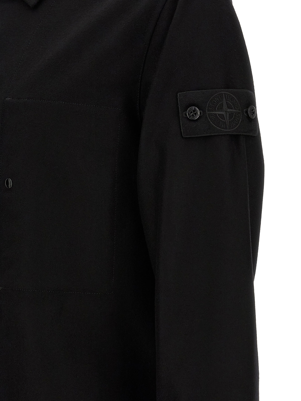 Black Virgin Wool Blouse