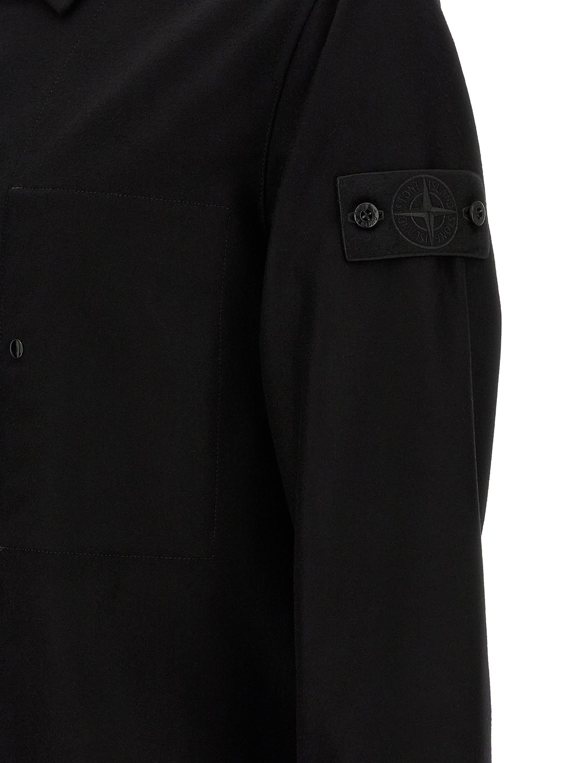 Black Virgin Wool Blouse