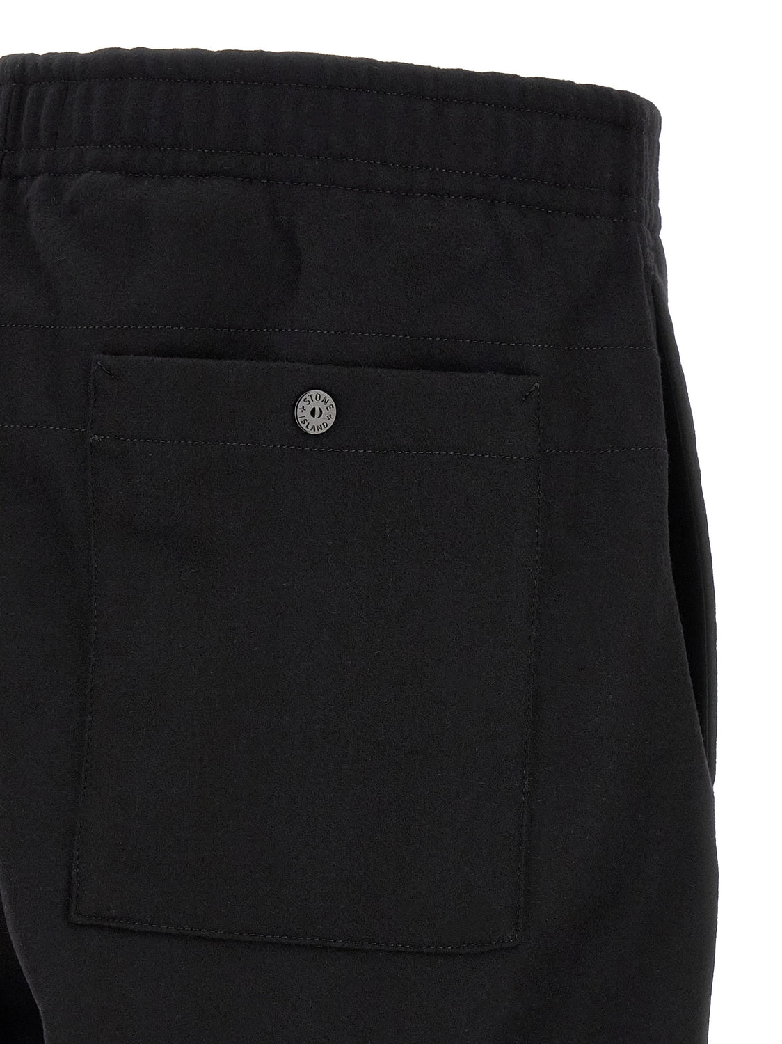 Black Virgin Wool Cargo Pants