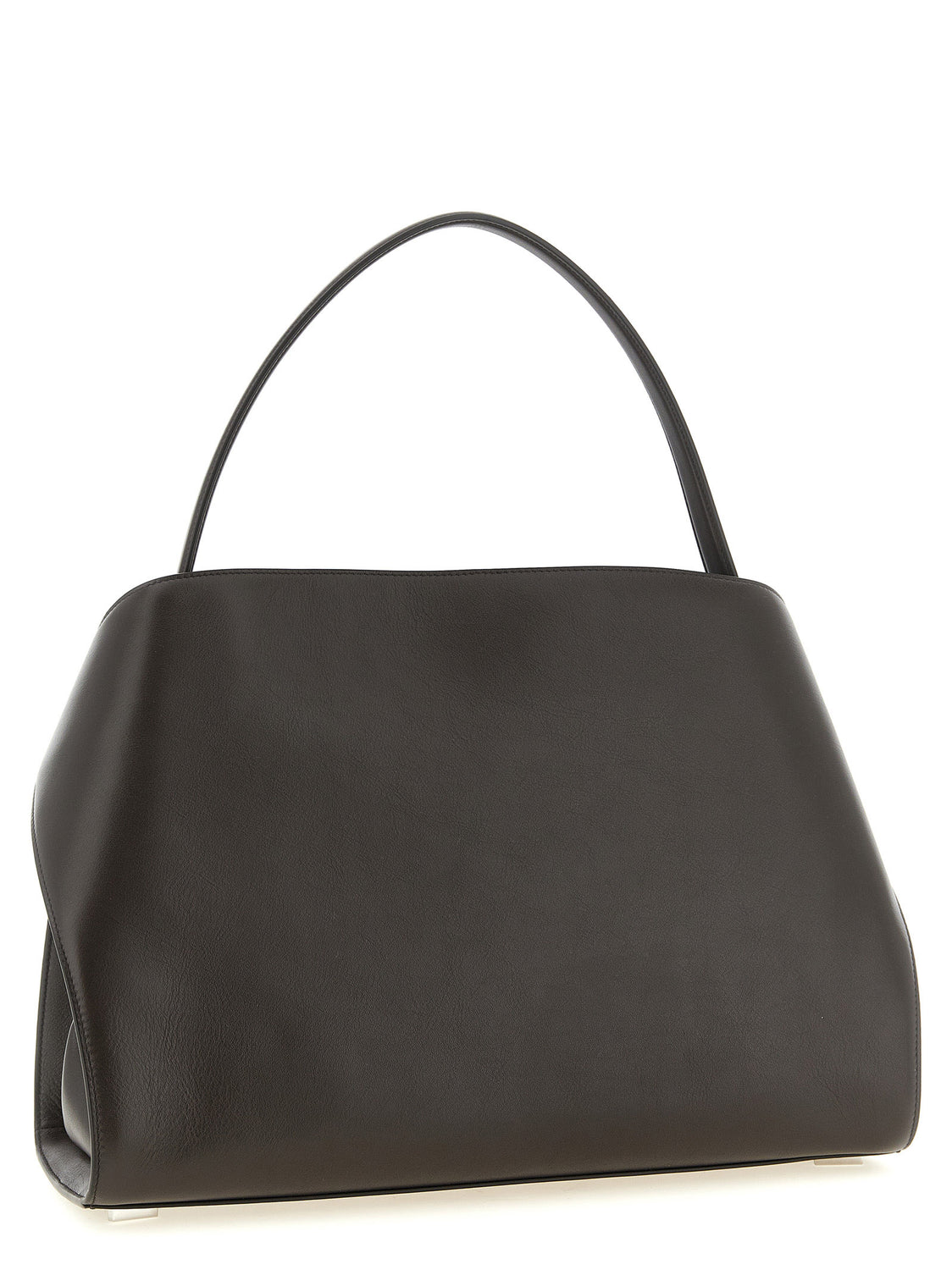 Brown Calfskin Shoulder Bag