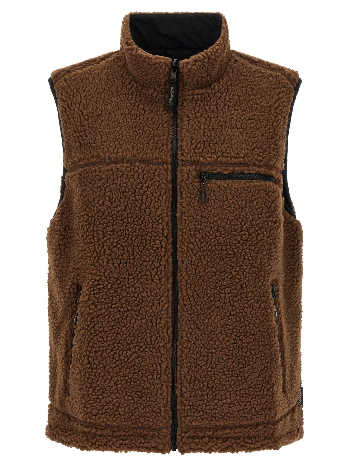 Multicolor Polyester Sleeveless Jacket